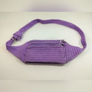 Purple Crochet Waist Bag Pre-owned